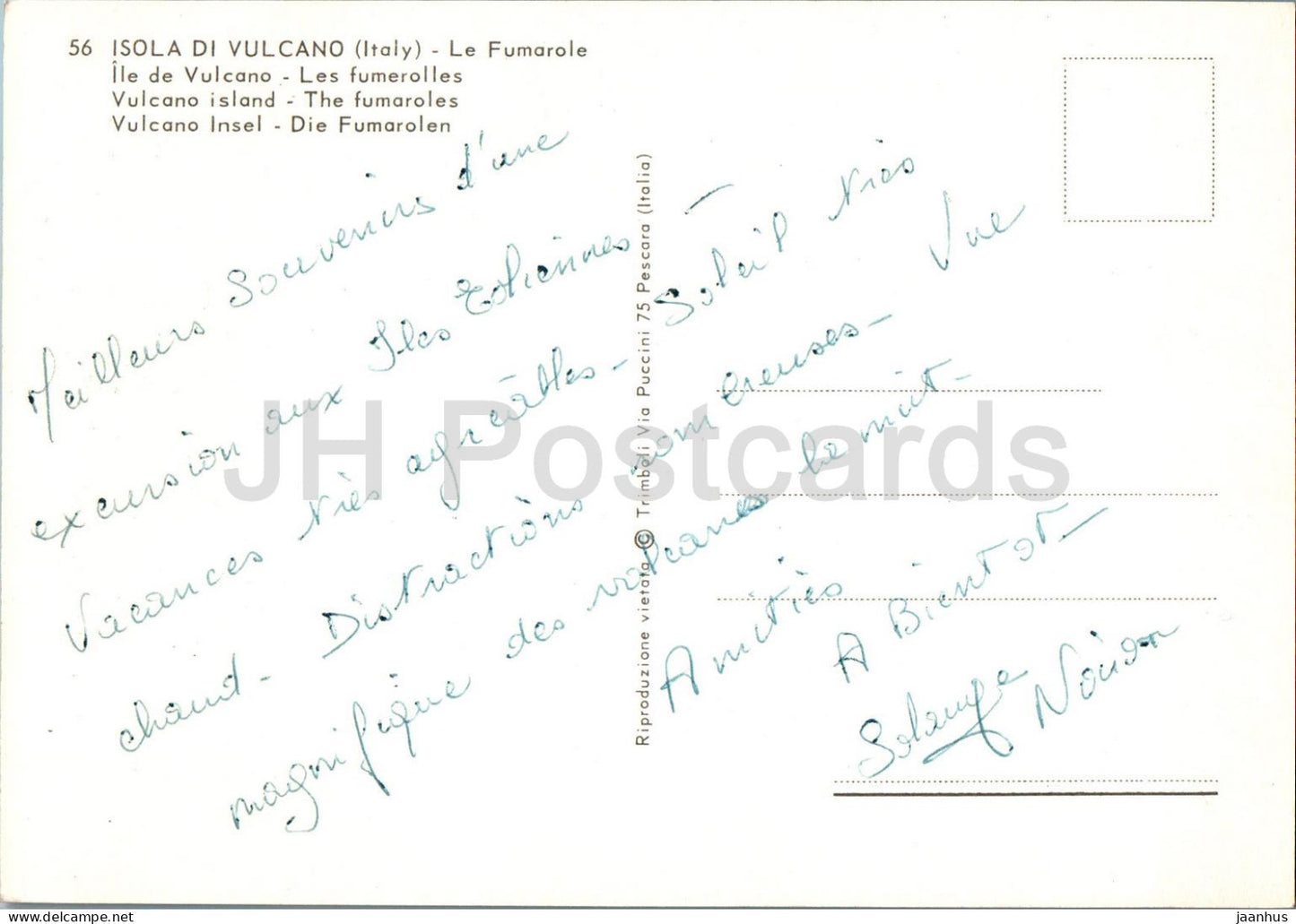 Isola di Vulcano - Le Fumarole - Île de Vulcano - Les fumerolles - 56 - Italie - occasion