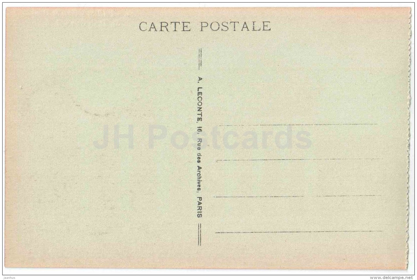 Porte St-Denis - old cars - St. Denis Gate - 34 - Paris - France - unused - JH Postcards