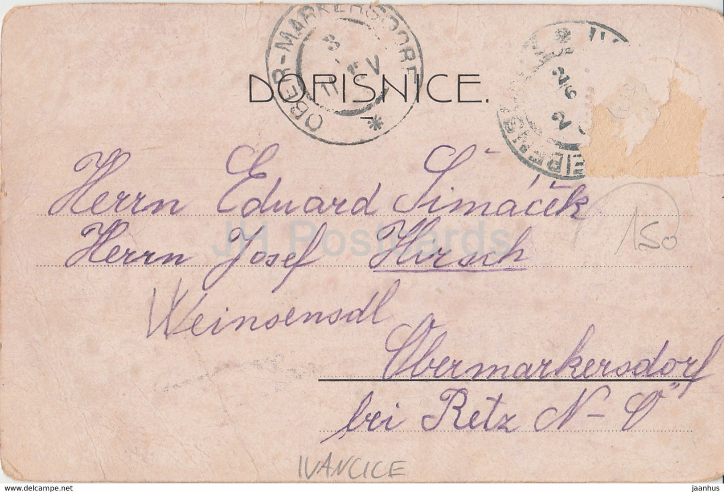 Pozdrav z Ivancic - Ivancice - old postcard - Czech Republic - used