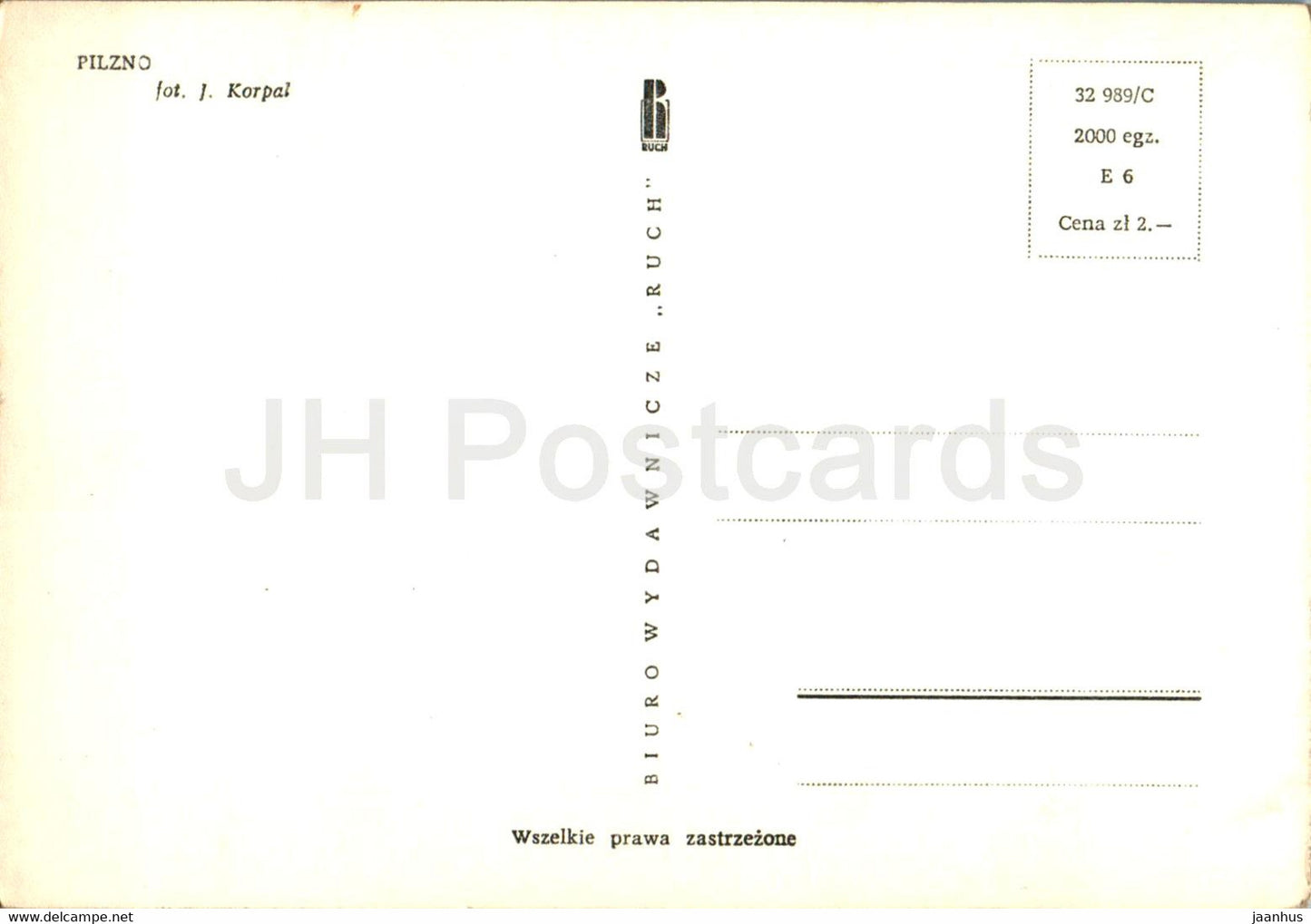 Pilzno - 32 989 - Poland - unused