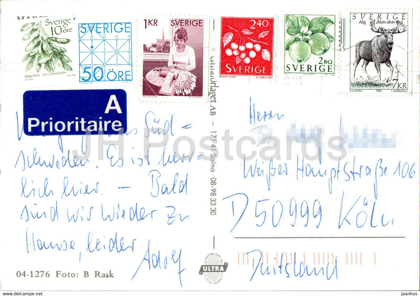 Gripsholms Slott - Mariefred - Schloss - 1988 - Schweden - gebraucht