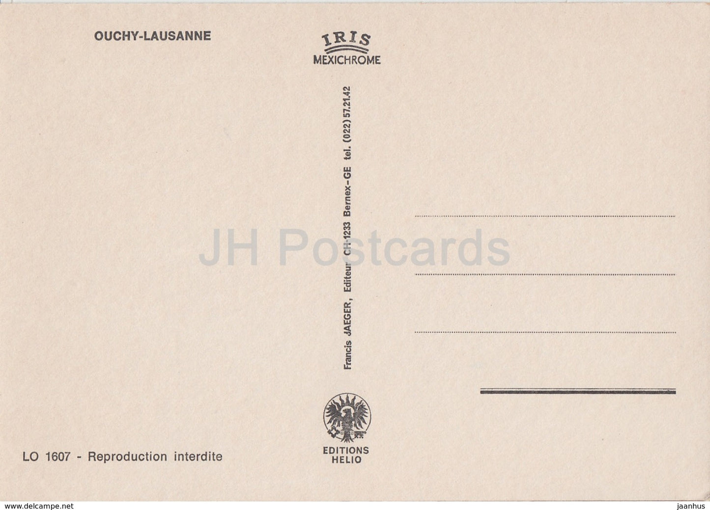 Souvenir d'Ouchy - Ouchy Lausanne - Suisse - inutilisé