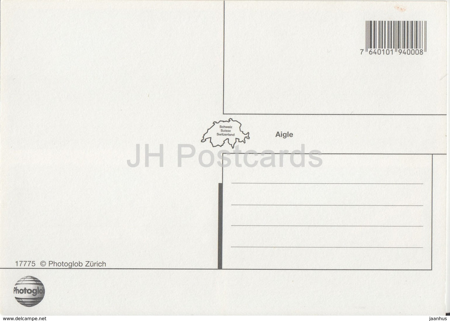 Aigle - tram - multiview - 2007 - Switzerland - unused