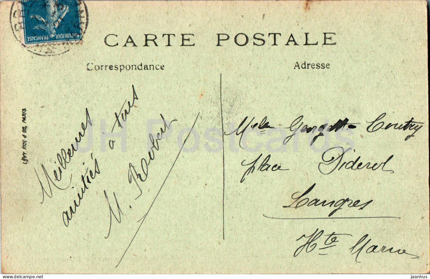 Chaumont – Cote de Bruxereuilles et les Casernes – Hang und Kaserne – 57 – alte Postkarte – 1921 – Frankreich – gebraucht