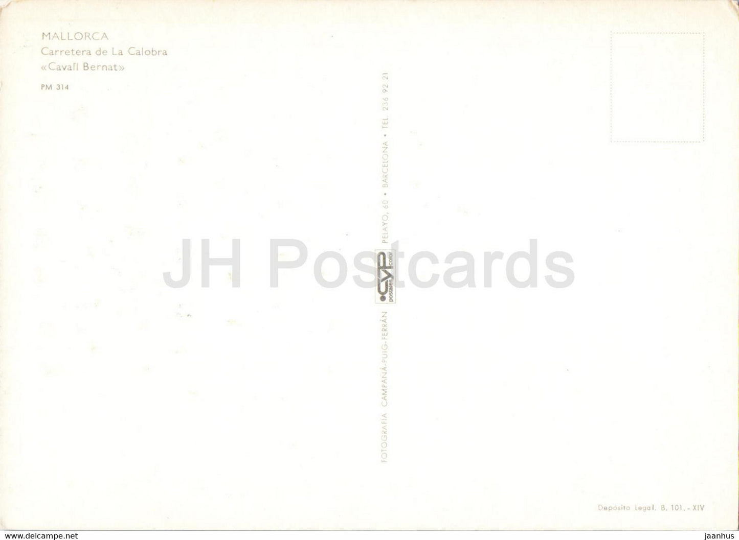 Mallorca - Carretera de la Colobra - Cavall Bernat - Spain - unused