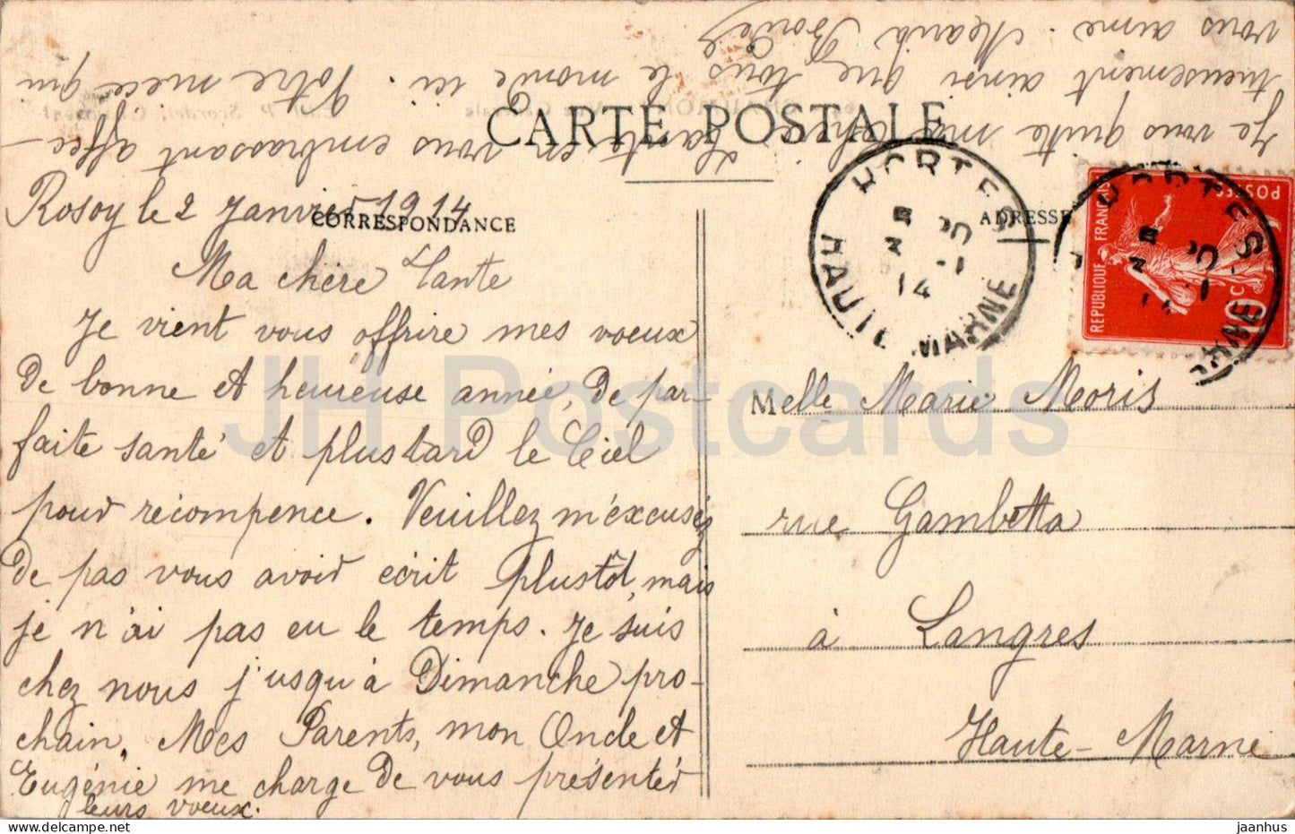 Chaumont - Vue Generale - Gesamtansicht - 64 - alte Postkarte - 1914 - Frankreich - gebraucht