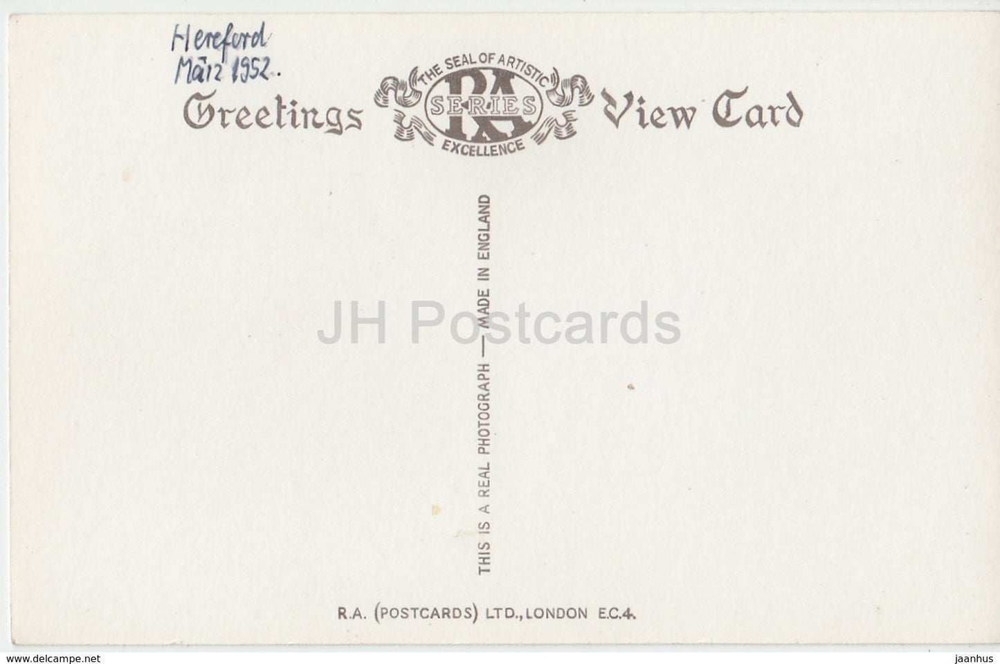 Hereford Cathedral - 11500 - 1952 - United Kingdom - England - used