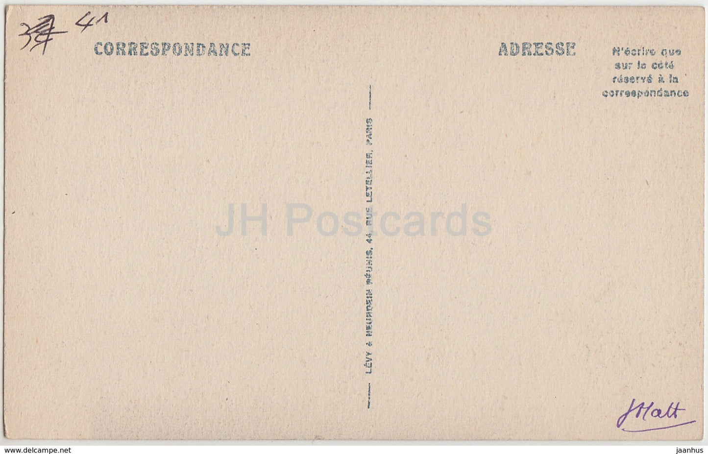 Blois - Le Chateau - Escalier Francois Ier - L'Amitie - castle - 287 - old postcard - France - unused