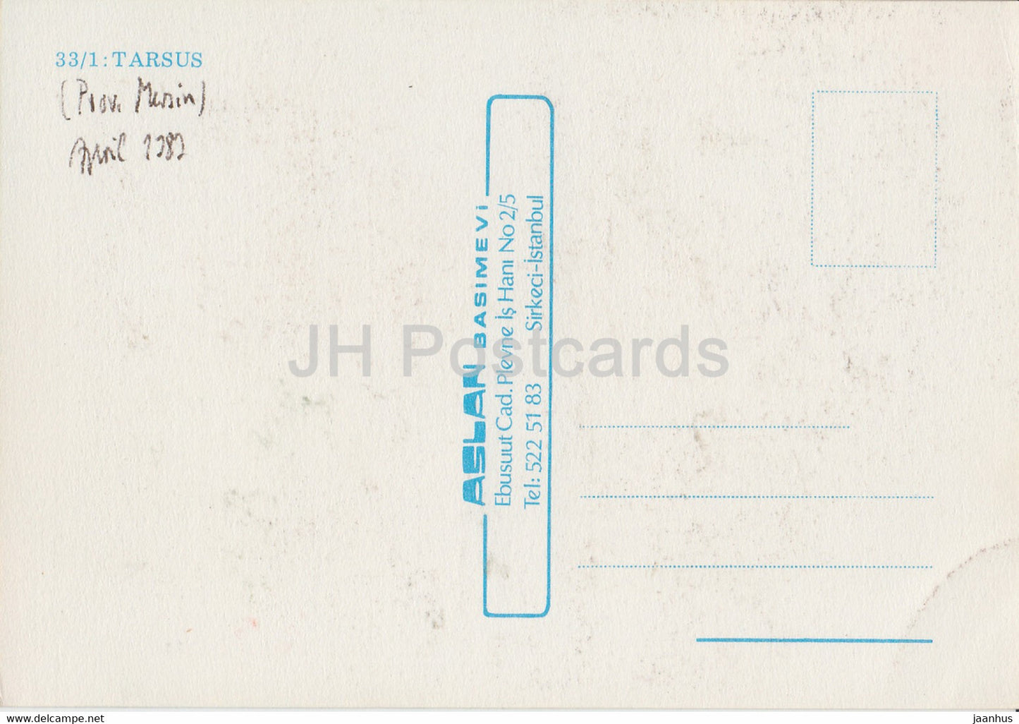 Tarsus - ruins - 1987 - Turkey - used