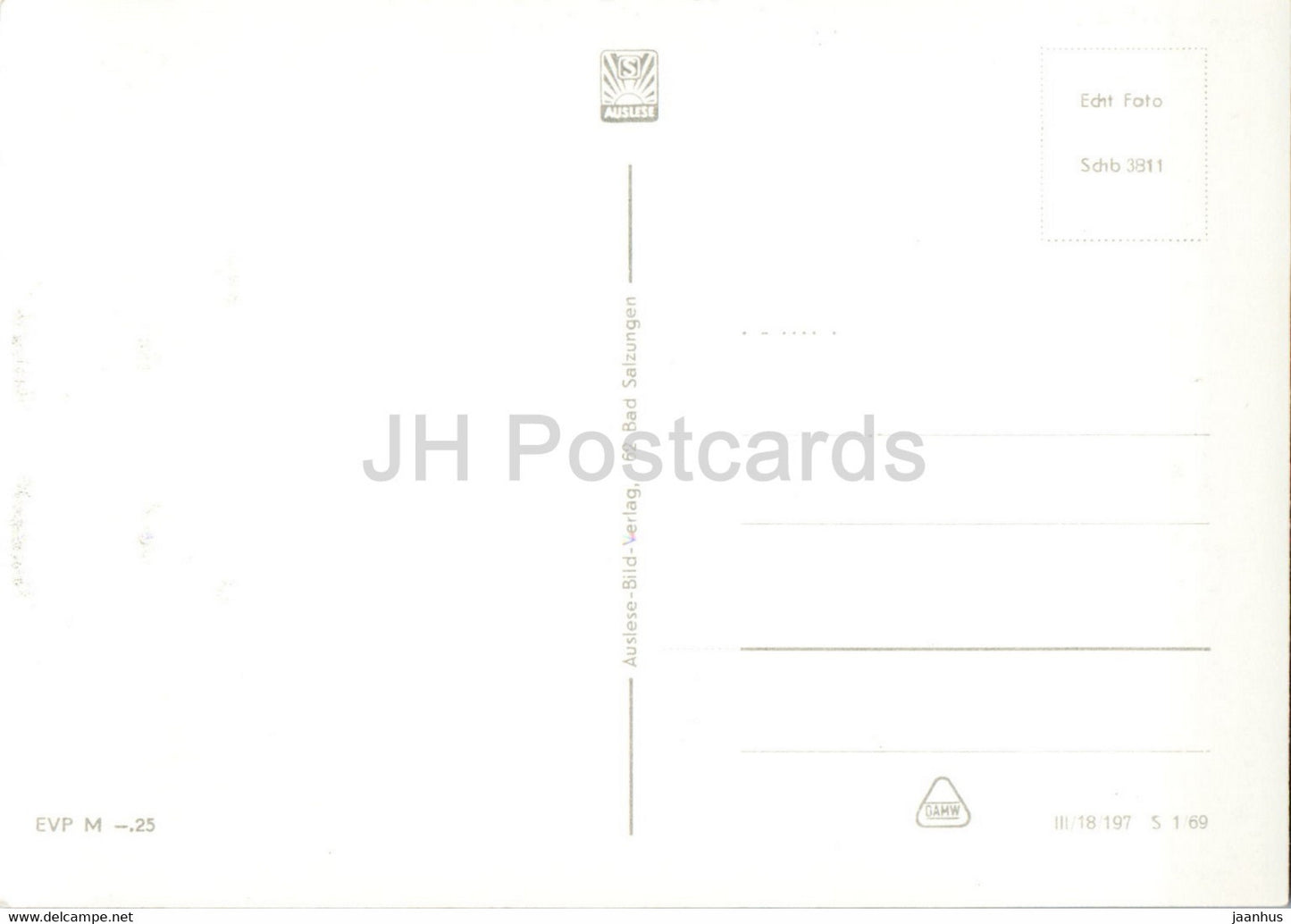 Schwarzburg im grunen Herzen von Thuringen - old postcard - Germany DDR - unused