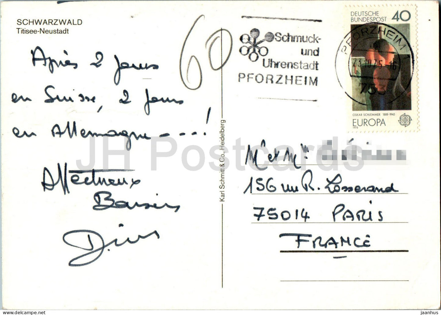 Schwarzwald - Titisee Neustadt - Multiview - 1975 - Deutschland - gebraucht