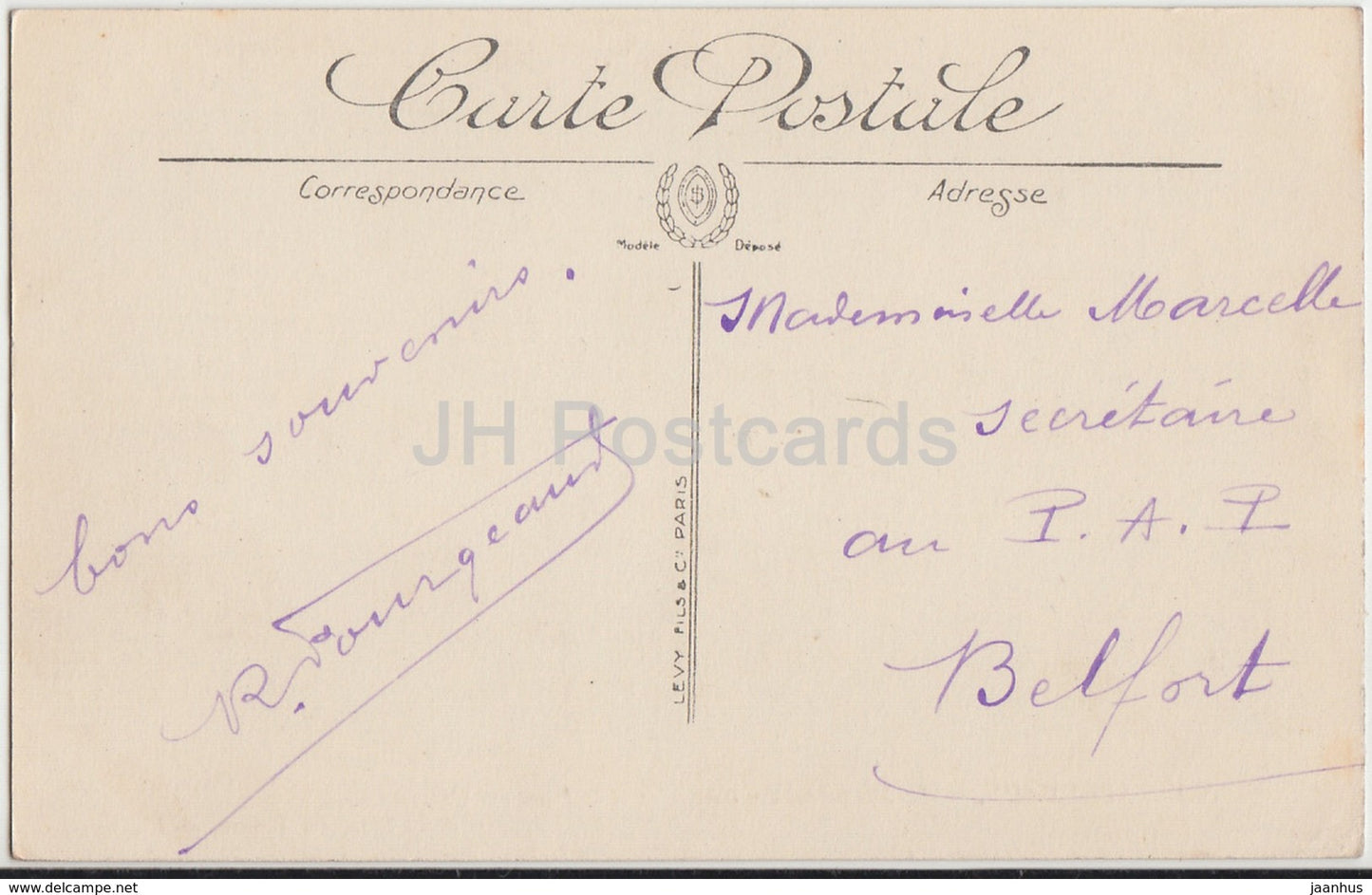 Bordeaux - Le Monument des Girondins et la Place des Quinconces - 193 - old postcard - France - used