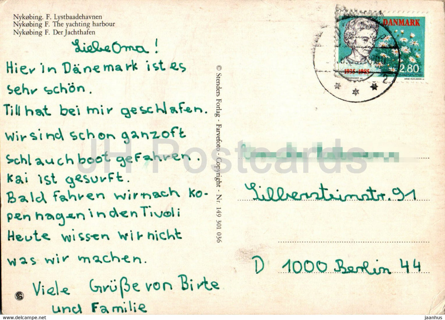 Nykobing - F Lystbaadehavnen - yachting harbour - boat - yacht - Denmark - used