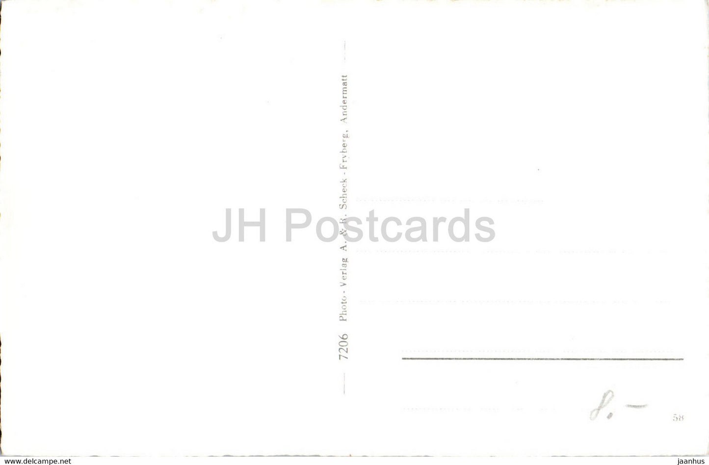 Andermatt - Piz Lucendro - Wyttenwassergletscher - 7206 - carte postale ancienne - Suisse - inutilisée