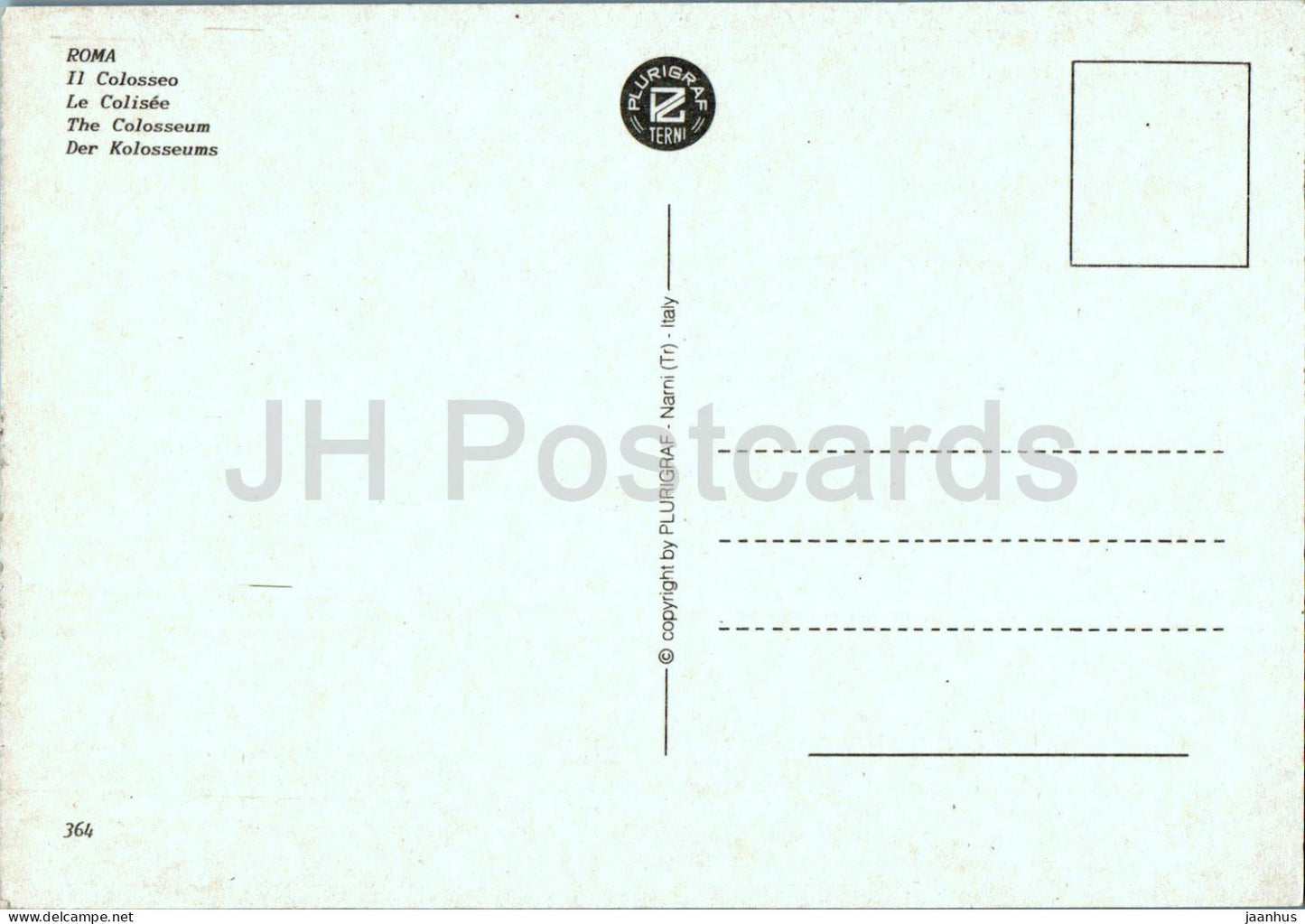Roma - Rom - Il Colosseo - Kolosseum - Antike Welt - 364 - Italien - unbenutzt