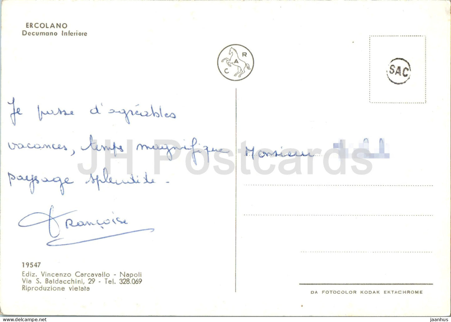 Ercolano - Herculaneum - Decumano Inferiore - Unterer Decumanus - Antike Welt - 19547 - Italien - gebraucht