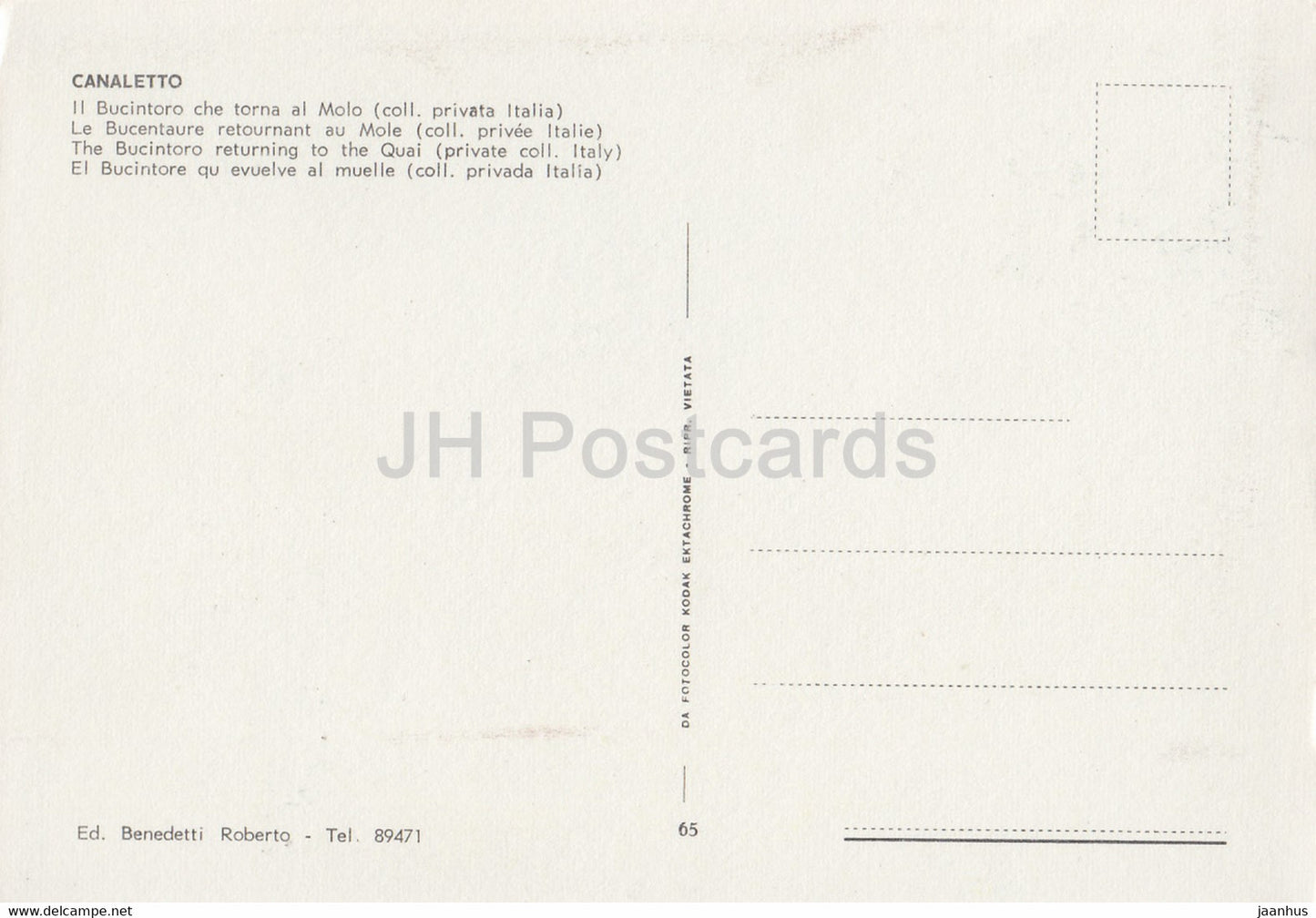 painting by Canaletto - The Bucintoro returning to the Quai - Venice - Venezia - Italian art - Italy - unused