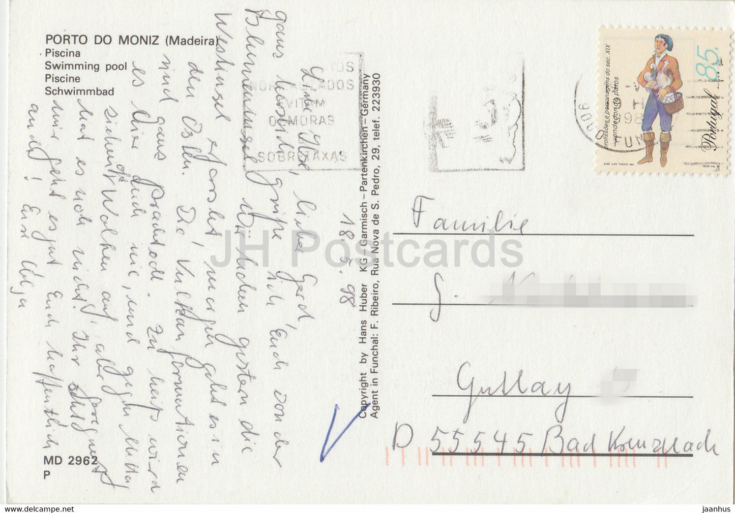 Madère - Porto do Moniz - Piscina - piscine - 1998 - Portugal - occasion