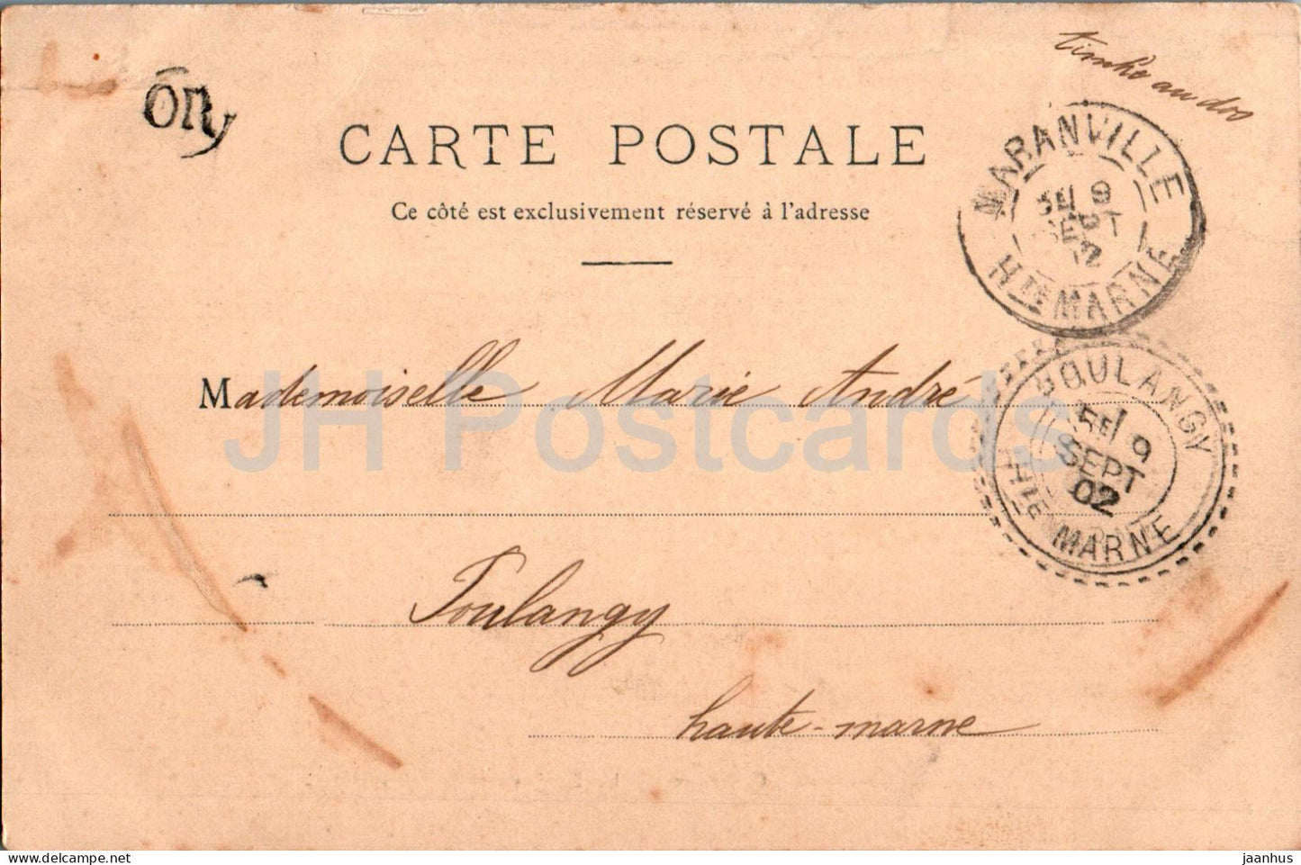 Chaumont - Le Donjon - carte postale ancienne - 1902 - France - occasion