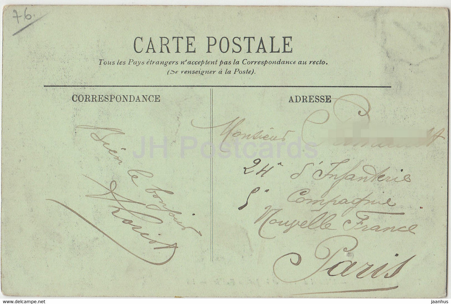 Le Havre - L'Hotel de Ville et le Jardin Public - 75 - alte Postkarte - 1909 - Frankreich - gebraucht