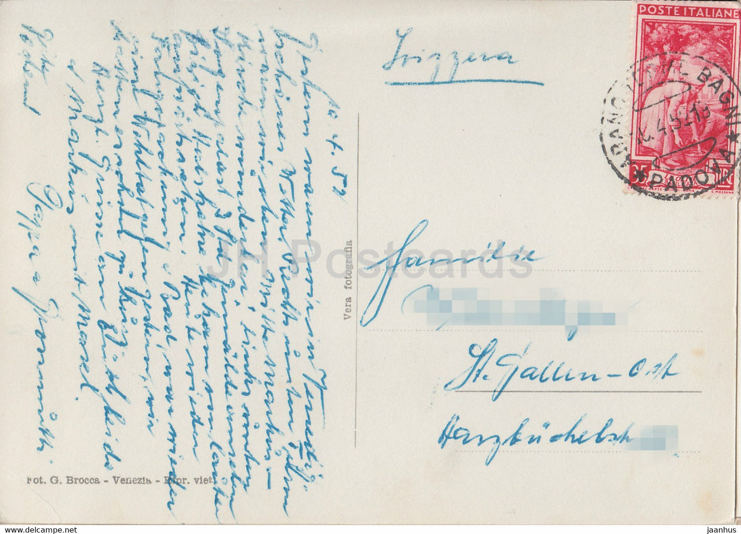 Venezia - Venedig - Un Saluto da Venezia - alte Postkarte - 1952 - Italien - gebraucht