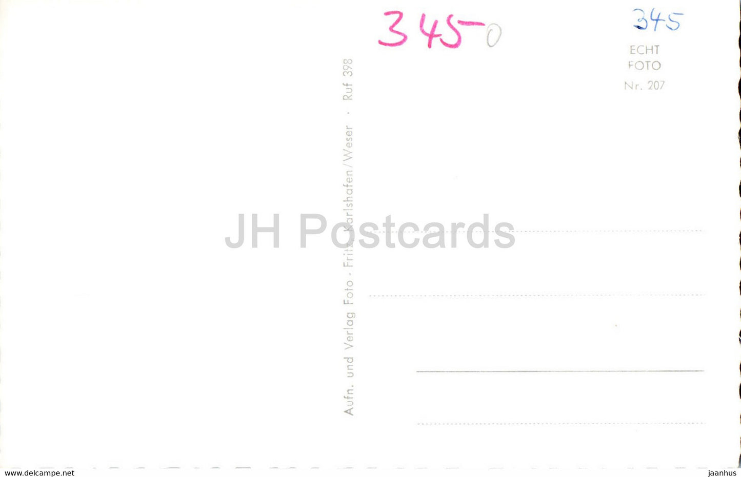 Holzmindetal im Solling - carte postale ancienne - Allemagne - inutilisée