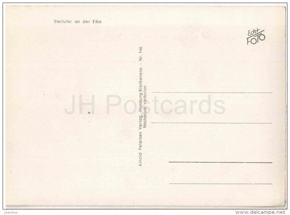 Steilufer an der Elbe - Germany - ungelaufen - JH Postcards