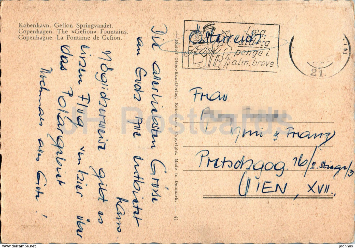Copenhague - Kopenhagen - Gefion Springvandet - Gefion Fountains - Danemark - utilisé