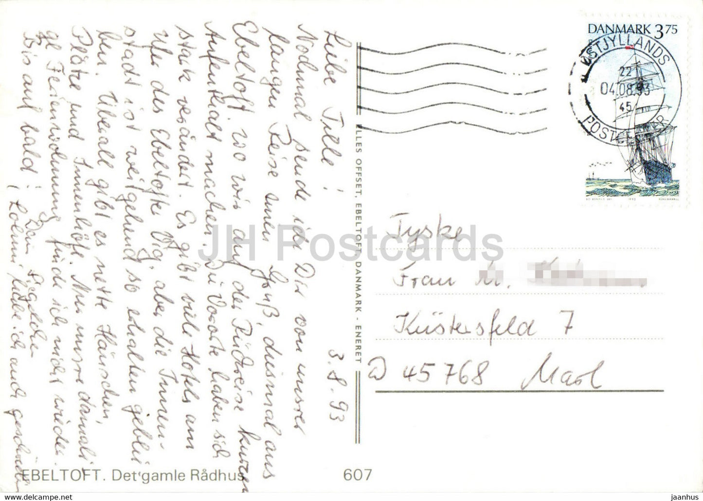 Ebeltoft - Town Hall - 607 - 1993 - Denmark - used