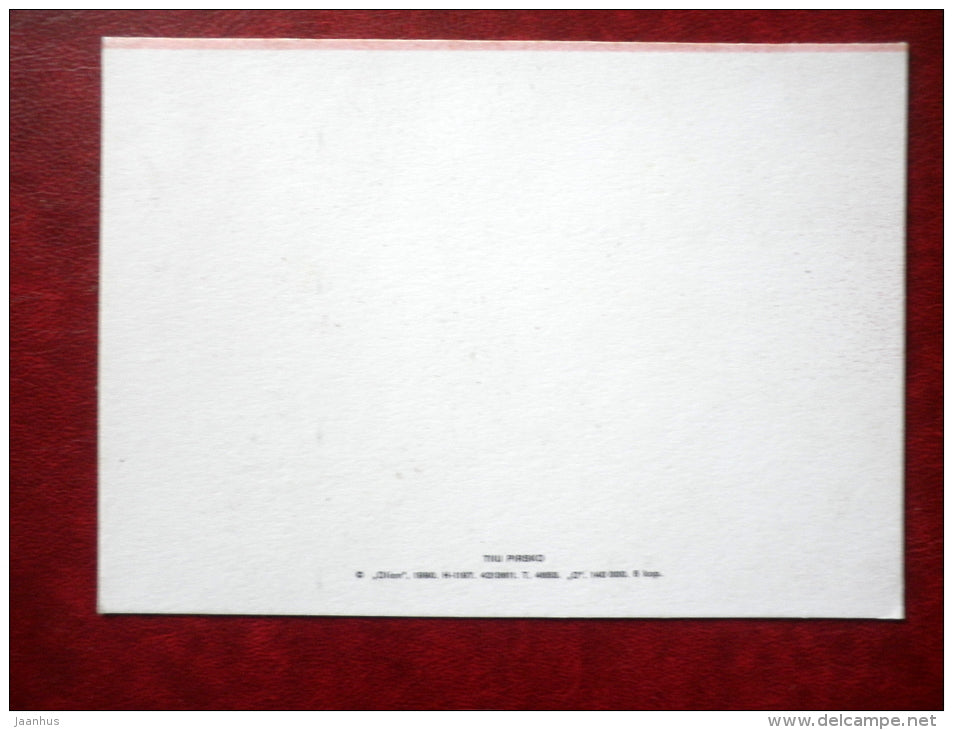 Mothers Day Greeting Card - by T. Pirsko - flowers - 1990 - Estonia USSR - used - JH Postcards