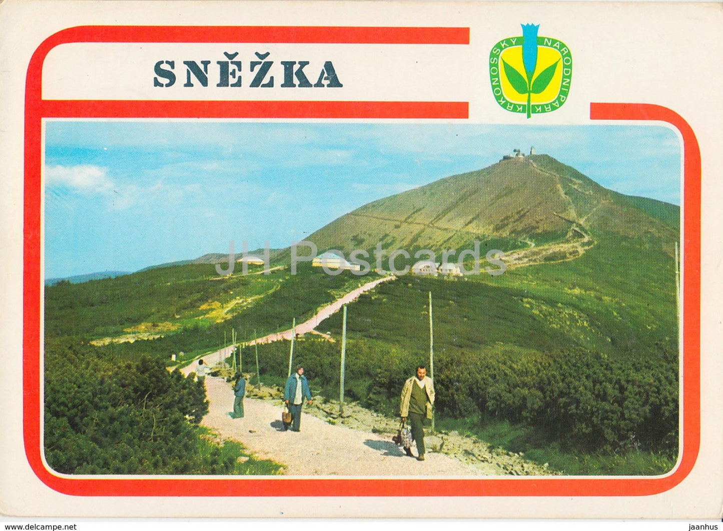 Snezka 1602 m - Highest Peak of the Giant Mountains - Czechoslovakia - Czech Republic - used - JH Postcards