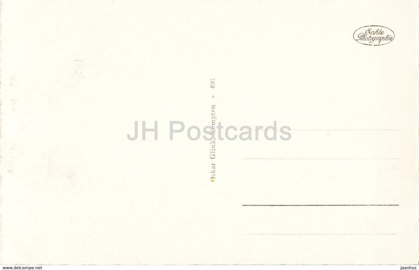 Oberstdorf i Allg - carte postale ancienne - Allemagne - inutilisée