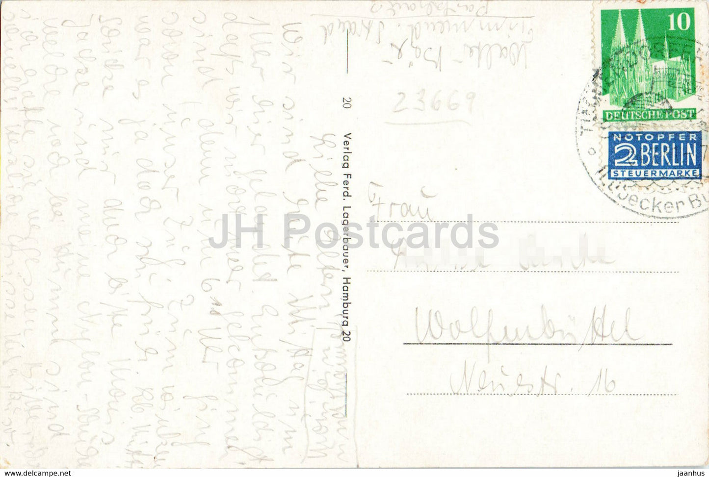 Ostseebad Timmendorfer Strand - Baden in der Brandung - beach - old postcard - Germany - used