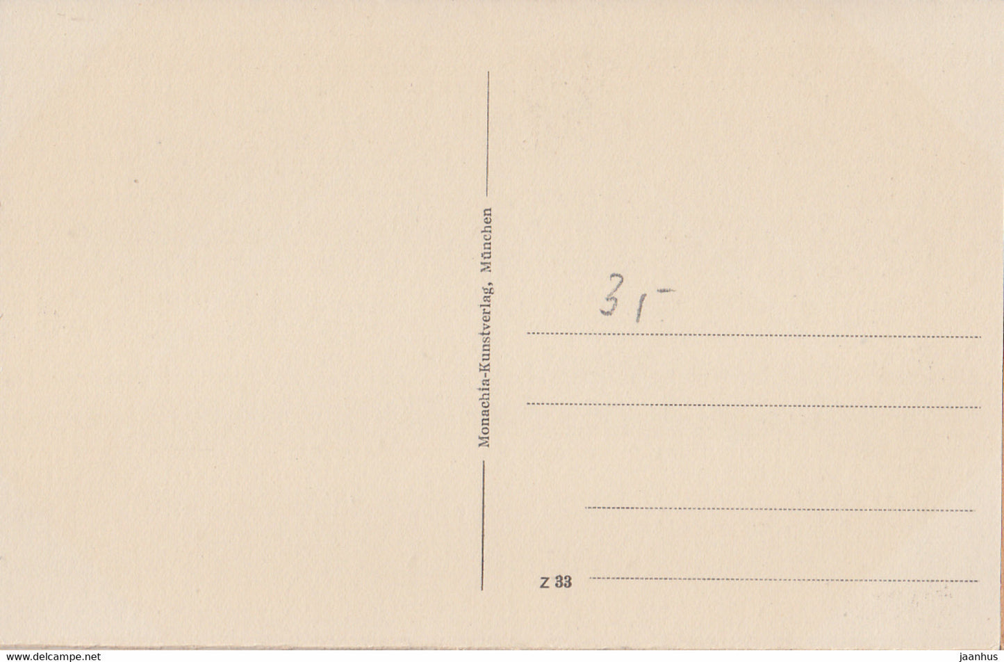 Kuste bei Sassnitz auf Rugen - old postcard - Germany - unused