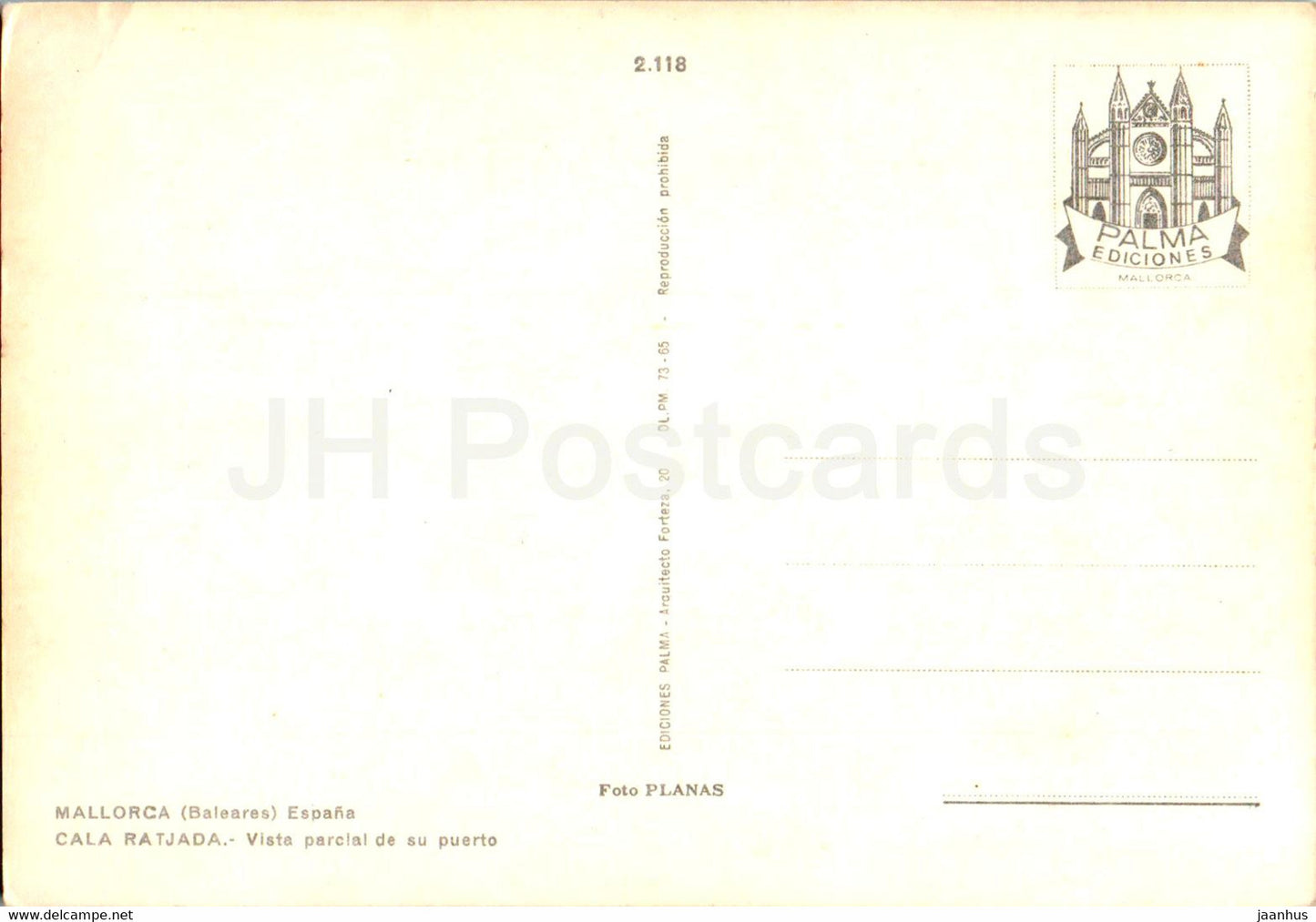 Cala Ratjada - Vista parcial de su puerto - Mallorca - boat - port - 2118 - Spain - unused