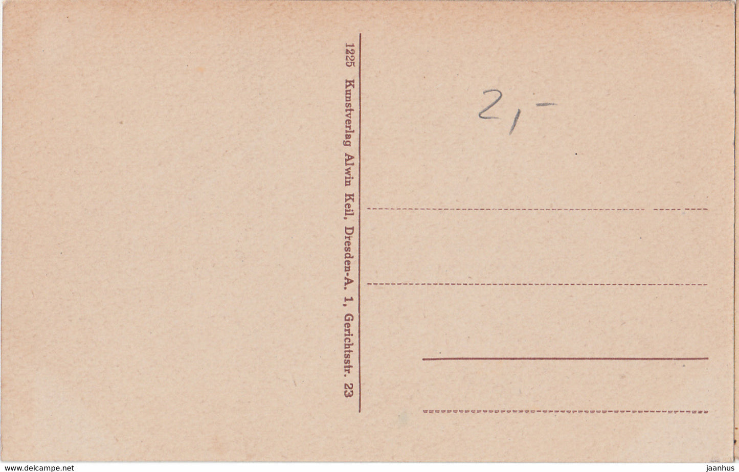 Sachs. Schweiz - Lichtenheiner Wasserfall - waterfall - old postcard - 1225 - Germany - unused