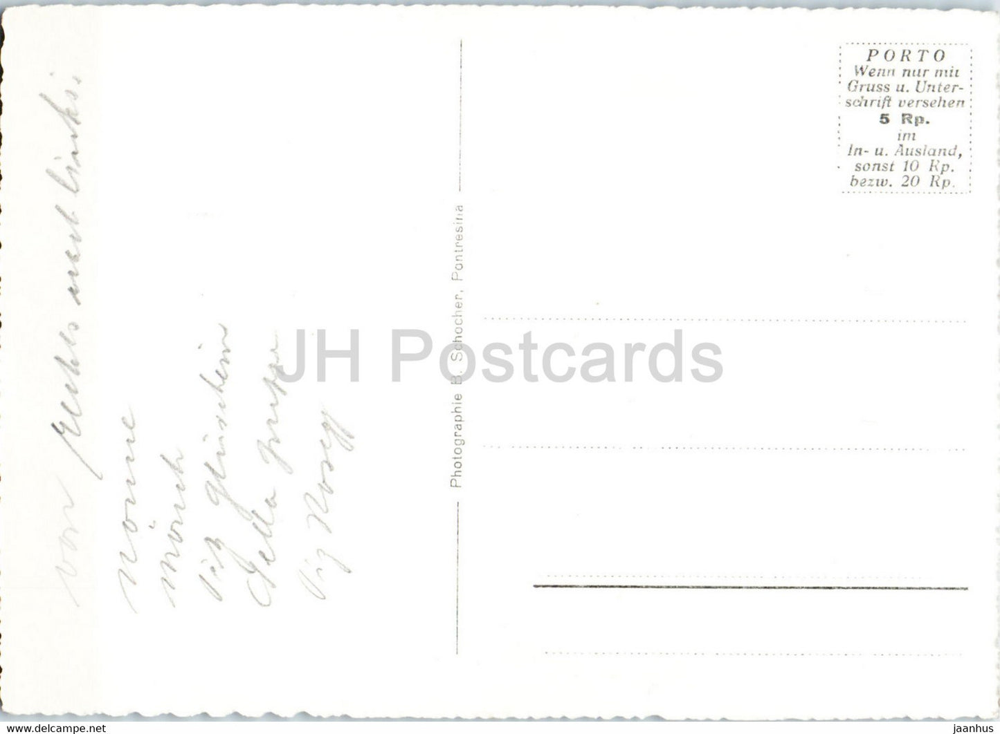 Restaurant Roseggletscher m Sellagruppe - 1008 - carte postale ancienne - Suisse - d'occasion