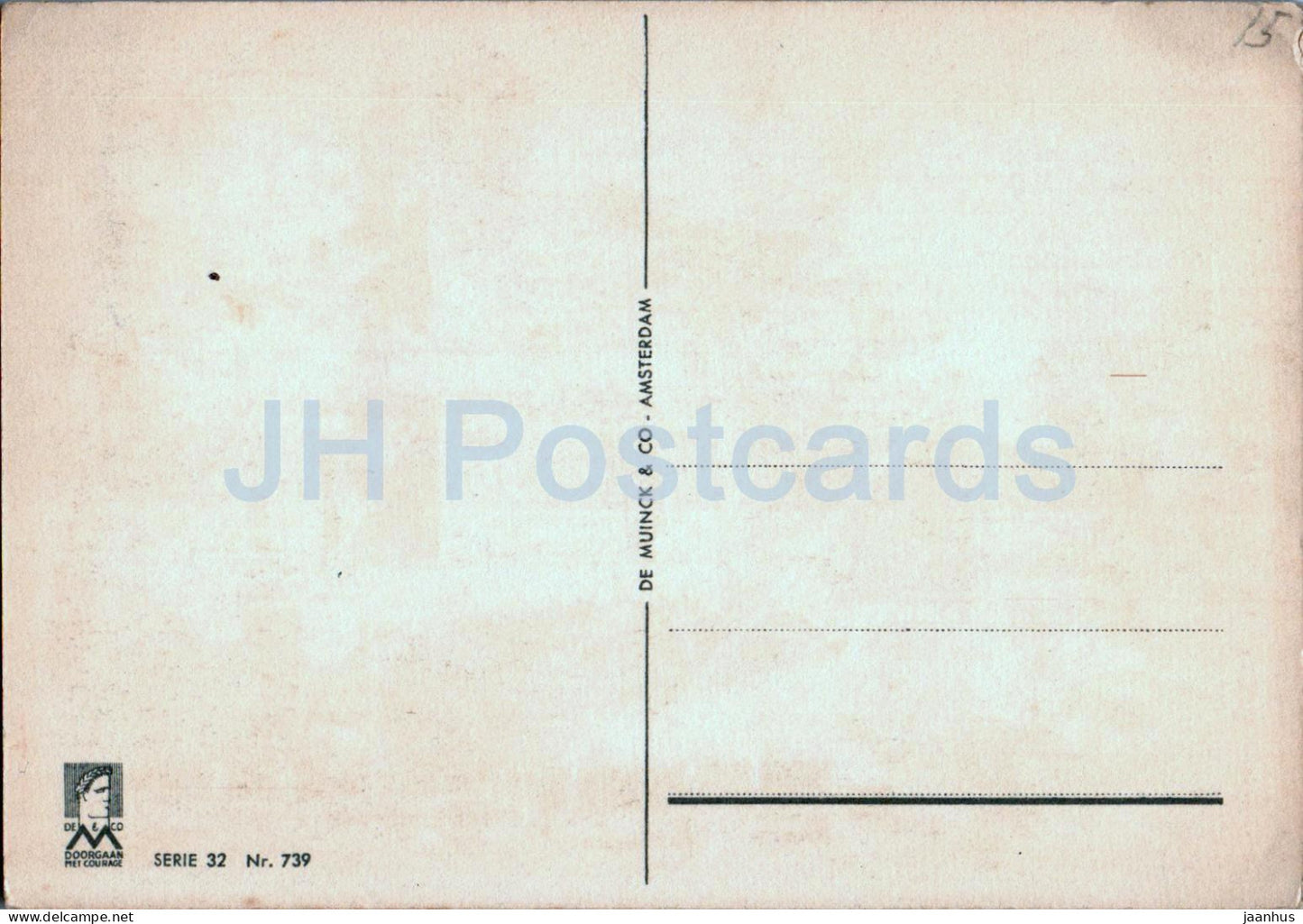 Alkmaar - cheese market - illustration - old postcard - 739 - Netherlands - used