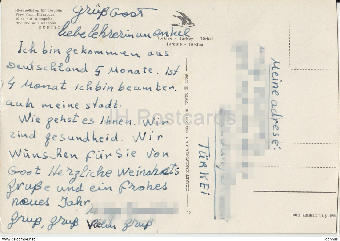 Vue de Hiérapolis - ruines - archéologie - monde antique - 32 - Turquie - utilisé