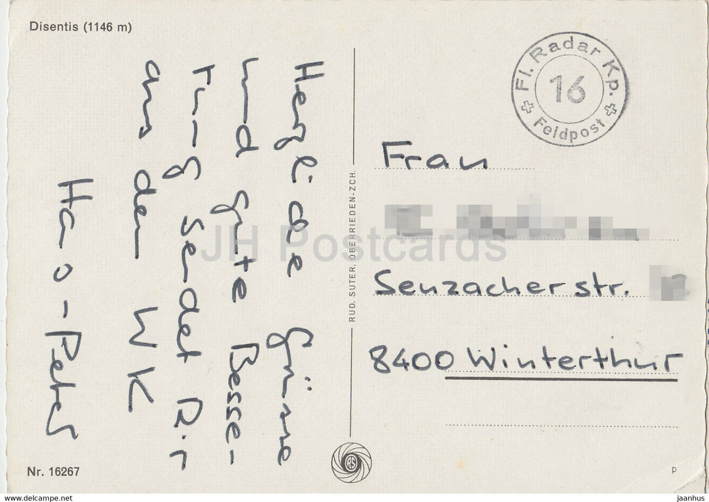 Disentis 1146 m - 16267 - Feldpost - Switzerland - used