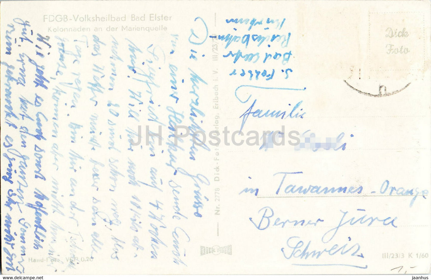 FDGB Volksheilbad Bad Elster - Kolonnaden an der Marienquelle - Germany DDR - used
