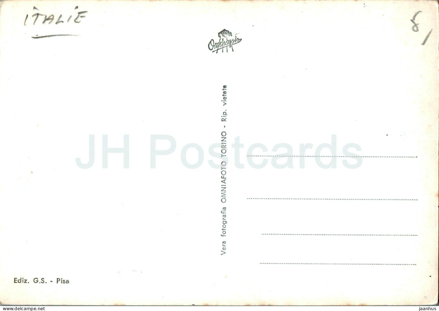 Pisa - Piazza del Duomo - GS - Italy - unused