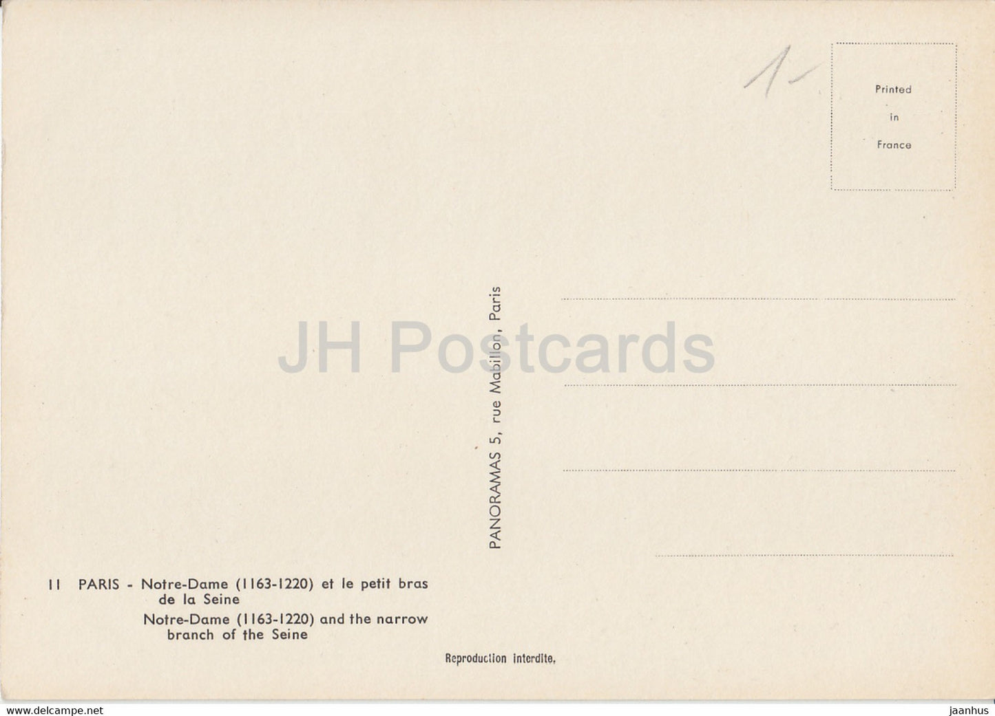 Paris - Notre Dame et le petit bras de la Seine - Kathedrale - Frankreich - unbenutzt