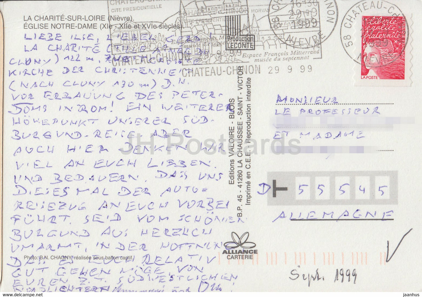 La Charite Sur Loire - Eglise Notre Dame - 1999 - France - used