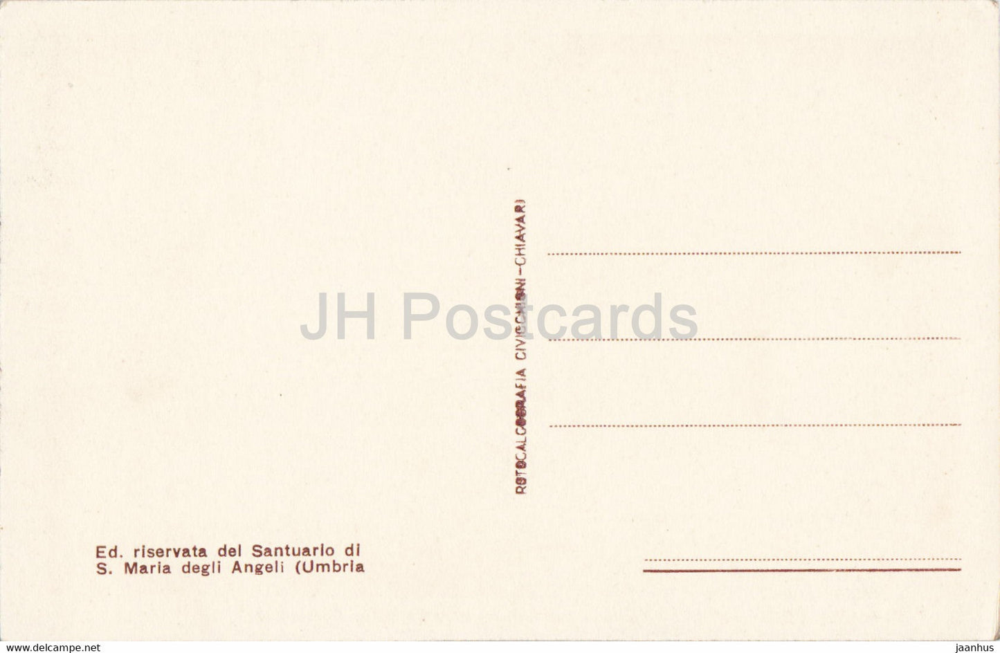 S Maria Degli Angeli - Galleria dell'antico convento della Porziuncola - old postcard - Italy - unused