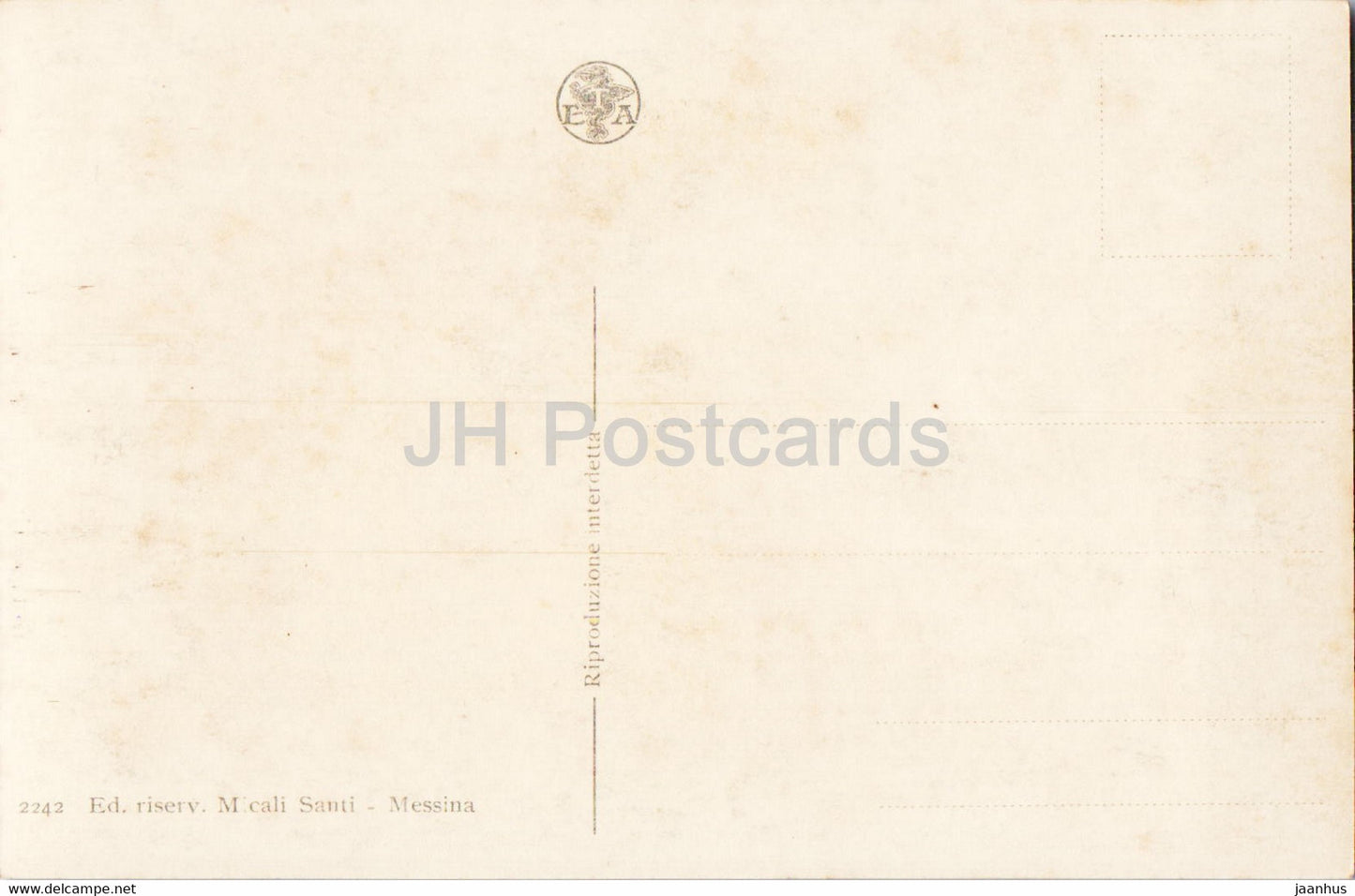 Messina - Panorama Ganzirri - boat - 2242 - old postcard - Italy - unused