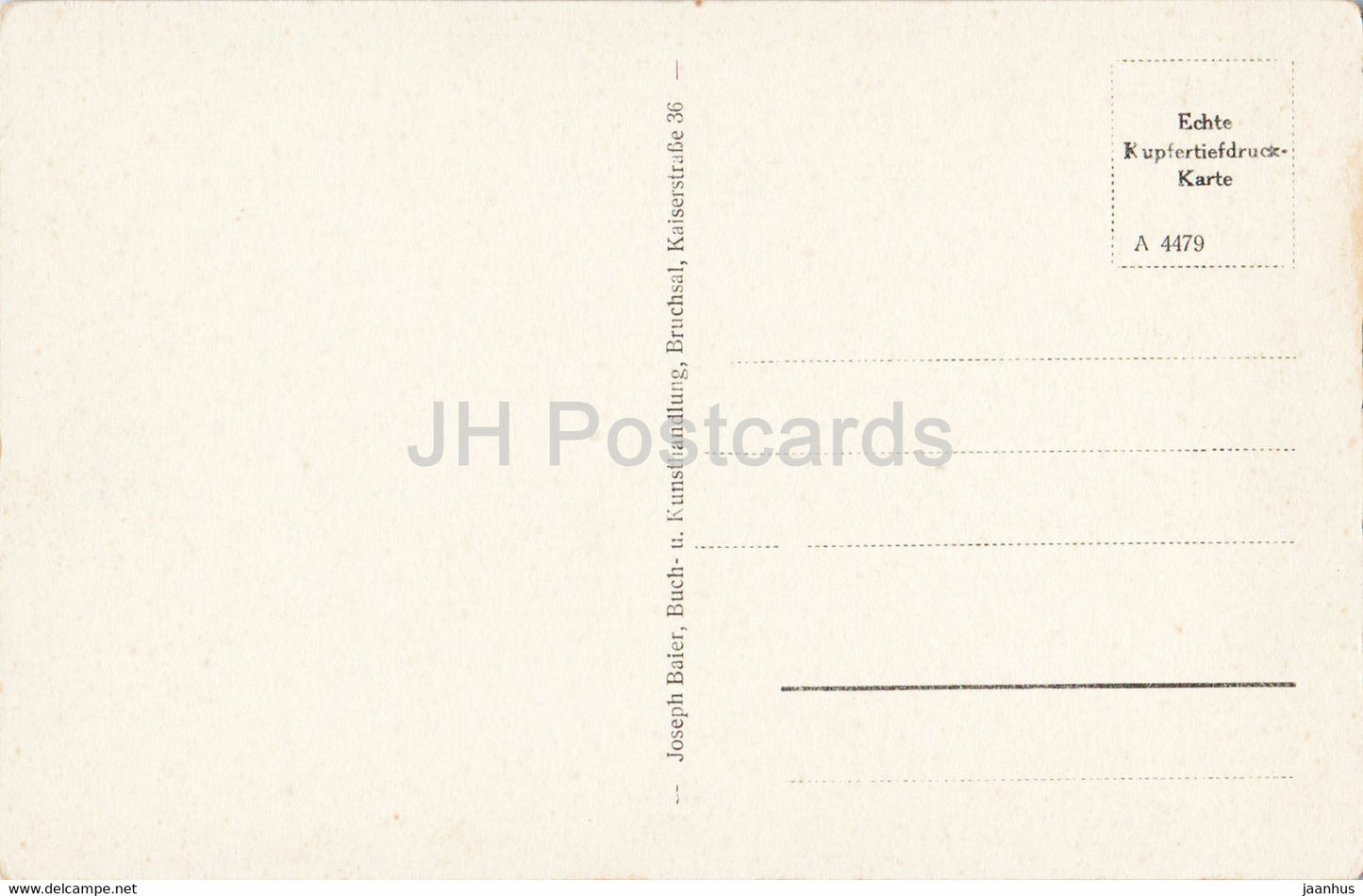 Bruchsal - St. Peter - Kirche - A 4479 - alte Ansichtskarte - Deutschland - ungebraucht