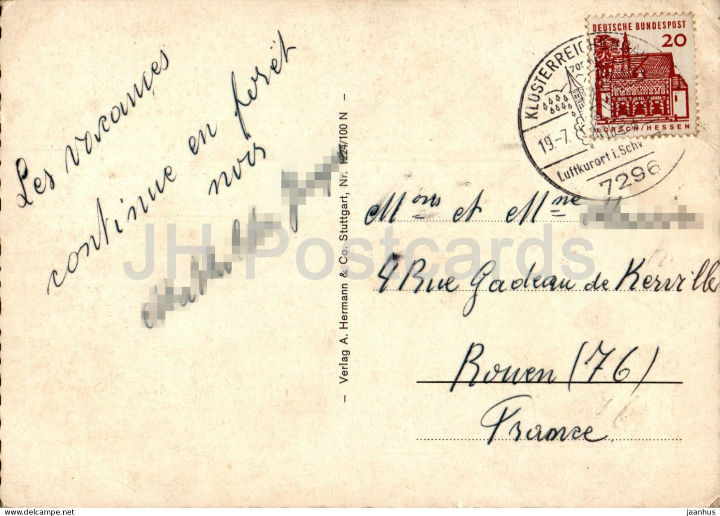 Gruss aus dem Schwarzwald - costumes folkloriques - multiview - moulin à eau - 1224/100 - Allemagne - utilisé