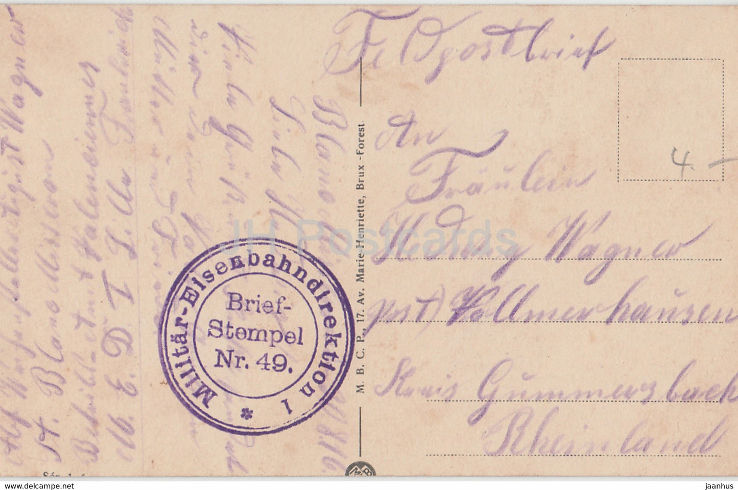 London - Buckingham Palace - Londres - palais - Feldpost - old postcard - 1916 - England - United Kingdom - used