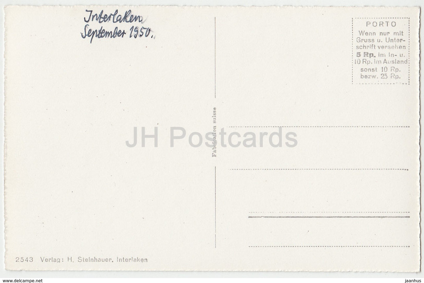 Interlaken - Multiview - 2543 - Schweiz - 1950 - gebraucht